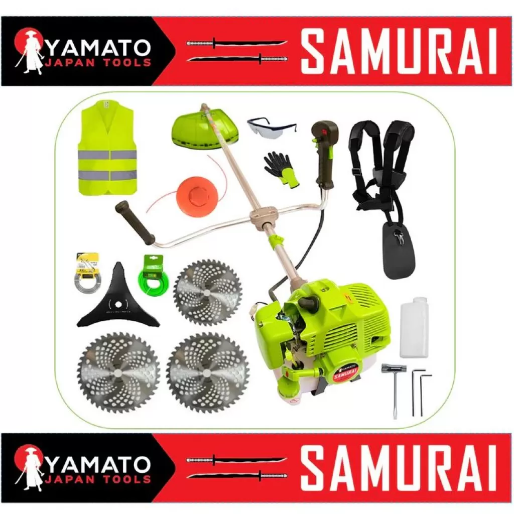 SET Motocoasa YAMATO SAMURAi 6.57CP, 9000Rpm, 3 x Discuri Vidia